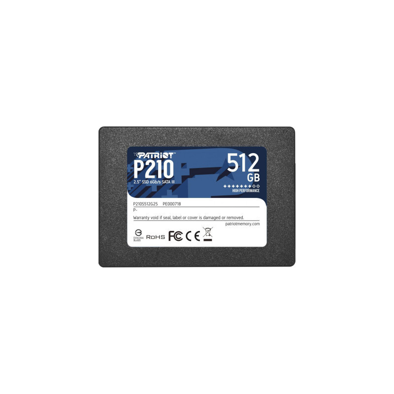 Накопичувач SSD 2.5" 512GB Patriot (P210S512G25)
