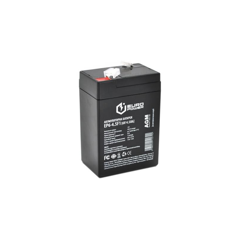 Батарея до ДБЖ Europower 6В 4.5Ач (EP6-4.5F1)