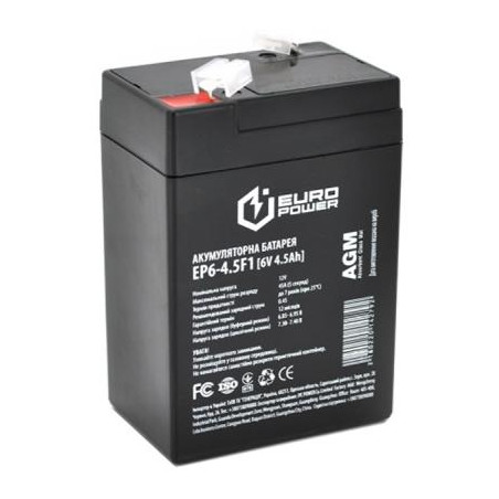 Батарея до ДБЖ Europower 6В 4.5Ач (EP6-4.5F1)
