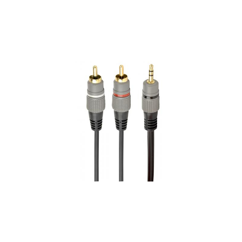 Кабель мультимедійний 3.5mm M to 2xRCA M 2.5m Cablexpert (CCA-352-2.5M)