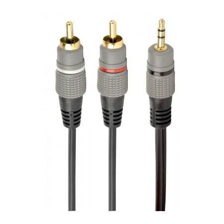 Кабель мультимедійний 3.5mm M to 2xRCA M 2.5m Cablexpert (CCA-352-2.5M)