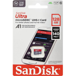 Карта пам'яті SanDisk 128GB microSD class 10 UHS-I A1 Ultra (SDSQUAB-128G-GN6MN)