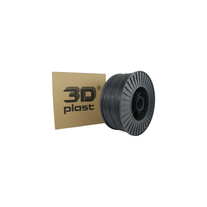 Пластик для 3D-принтера 3Dplast PLA 1.75мм, 3кг, gray - graphit (3DPLA1753GRGF)