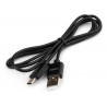 Дата кабель USB 2.0 AM to USB-C 1.0m 3A 18W PVC black Vinga (VCPUSBTC3ABK)