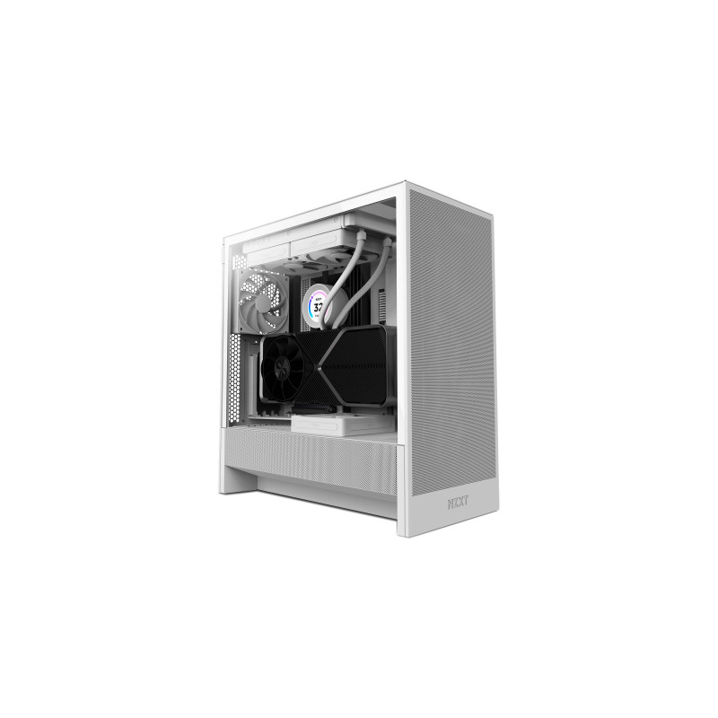 Корпус для ПК NZXT H5 Flow Compact All White (CC-H52FW-01)