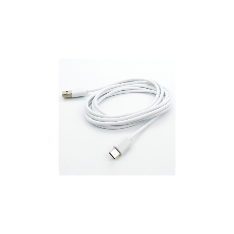 Дата кабель USB 2.0 AM to USB-C 2.0m white Dengos (PLS-TC-2M-WHITE)