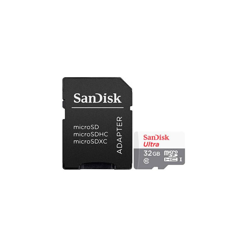 Карта пам'яті SanDisk 32GB microSD class 10 Ultra Light (SDSQUNR-032G-GN3MA)