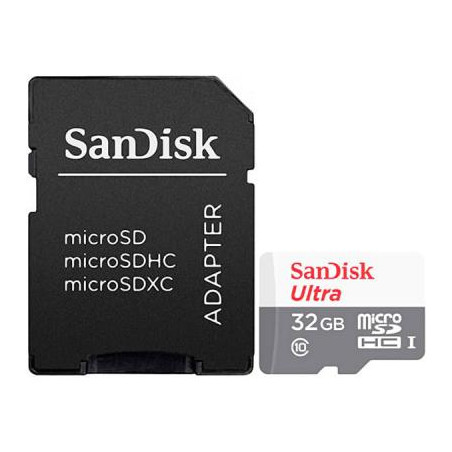 Карта пам'яті SanDisk 32GB microSD class 10 Ultra Light (SDSQUNR-032G-GN3MA)