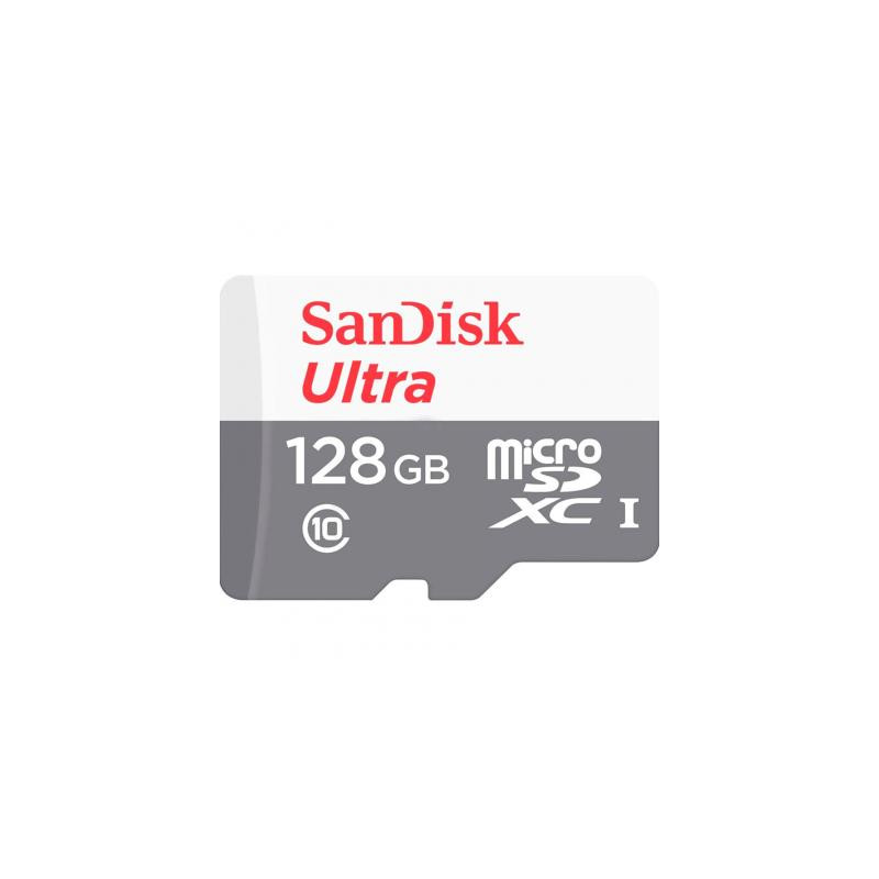 Карта пам'яті SanDisk 128GB microSD class 10 Ultra Light (SDSQUNR-128G-GN6MN)