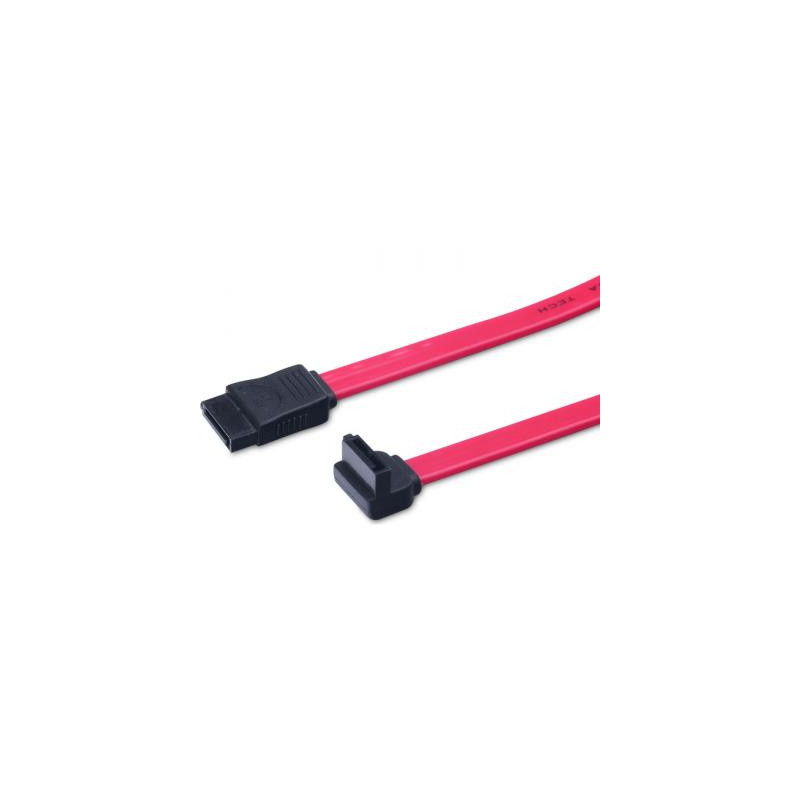 Кабель для передачі даних SATA L-type (F/F) corner, 0.5m, red Digitus (AK-400104-005-R)