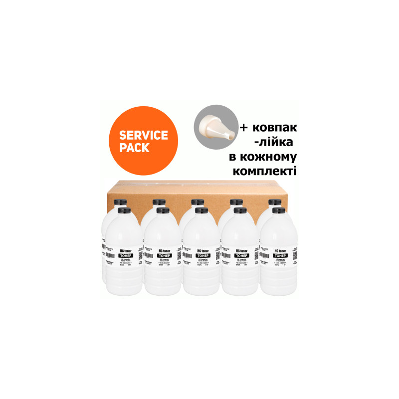 Тонер HP LJ 1010/P1005 Service Pack, 10x1 кг HG (TSM-HG292-10SP)