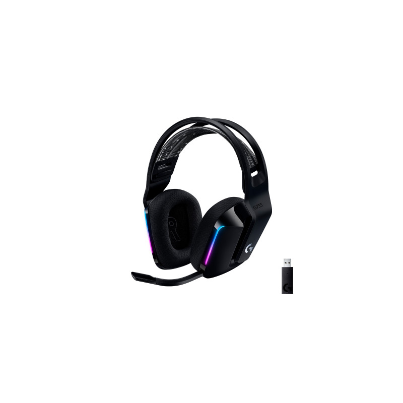Навушники Logitech G733 Lightspeed Wireless RGB Gaming Headset Black (981-000864)