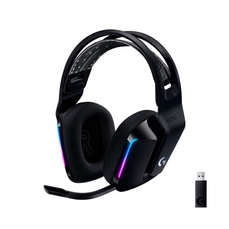 Навушники Logitech G733 Lightspeed Wireless RGB Gaming Headset Black (981-000864)