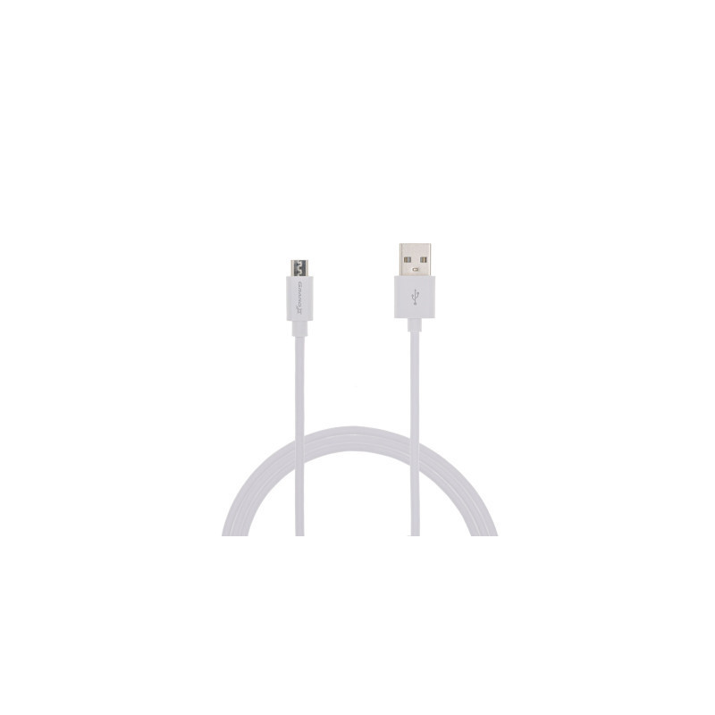 Дата кабель USB 2.0 AM to Micro 5P 2.5m white Grand-X (PM025W)