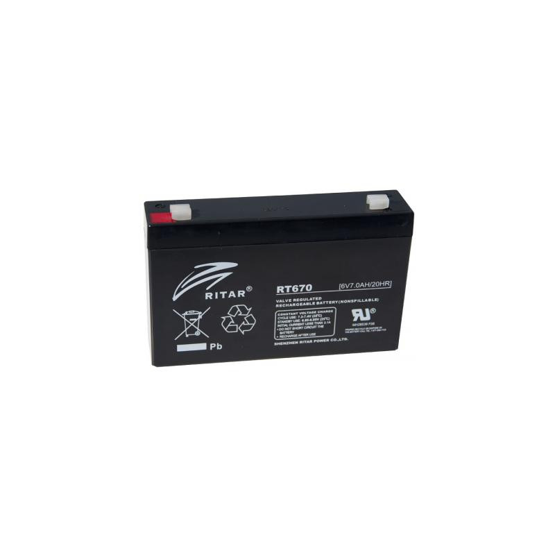 Батарея до ДБЖ Ritar RT670, 6V-7.0Ah (RT670)