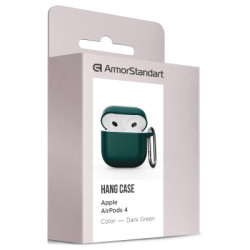 Чохол для навушників Armorstandart Hang Case для Apple AirPods 4 Dark Green (ARM81280)