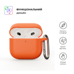 Чохол для навушників Armorstandart Hang Case для Apple AirPods 4 Orange (ARM81288)