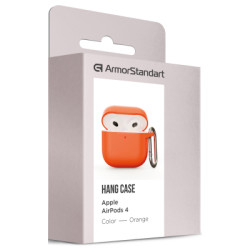 Чохол для навушників Armorstandart Hang Case для Apple AirPods 4 Orange (ARM81288)