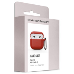 Чохол для навушників Armorstandart Hang Case для Apple AirPods 4 Scarlet (ARM81294)