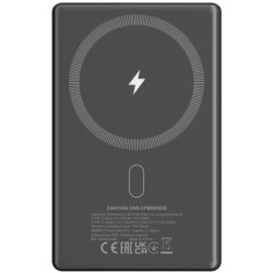 Батарея універсальна Canyon 5000mAh OnPower 505 slim Magsafe PD/20W Dark Grey (CNS-CPB505DG)