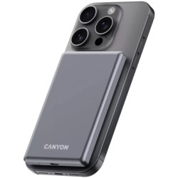 Батарея універсальна Canyon 5000mAh OnPower 505 slim Magsafe PD/20W Dark Grey (CNS-CPB505DG)