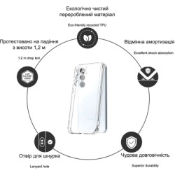 Чохол до мобільного телефона Drobak Acrylic Case with Airbag Samsung Galaxy S23 FE Camera cover (949429)