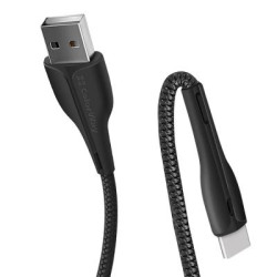 Дата кабель USB 2.0 AM to USB-C 1.0m led black ColorWay (CW-CBUC034-BK)