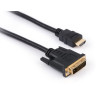 Кабель мультимедійний HDMI M to DVI M 5.0m 24+1pin Vinga (VCPHDMIDVI5)