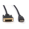 Кабель мультимедійний HDMI M to DVI M 5.0m 24+1pin Vinga (VCPHDMIDVI5)