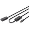 Дата кабель USB-С to USB-C 10.0m M/F USB3.2 Gen1 Active 5G Digitus (DA-73109)