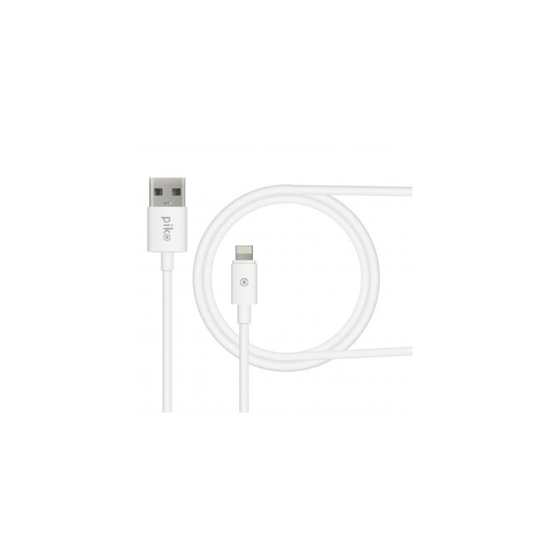 Дата кабель USB 2.0 AM to Lightning 0.2m white Piko (1283126493836)