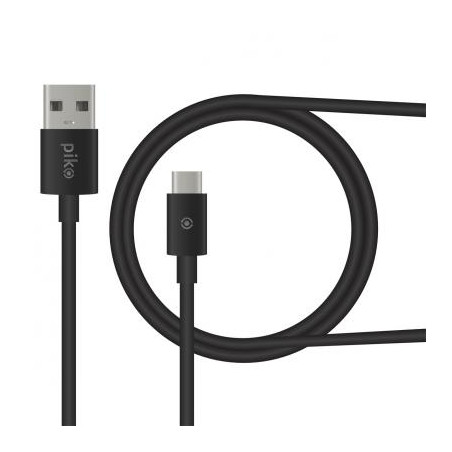 Дата кабель USB 2.0 AM to USB-C 0.2m black Piko (1283126493843)