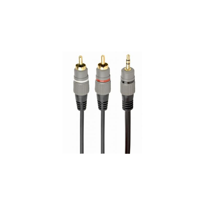 Кабель мультимедійний 3.5mm M to 2xRCA M 1.5m Cablexpert (CCA-352-1.5M)