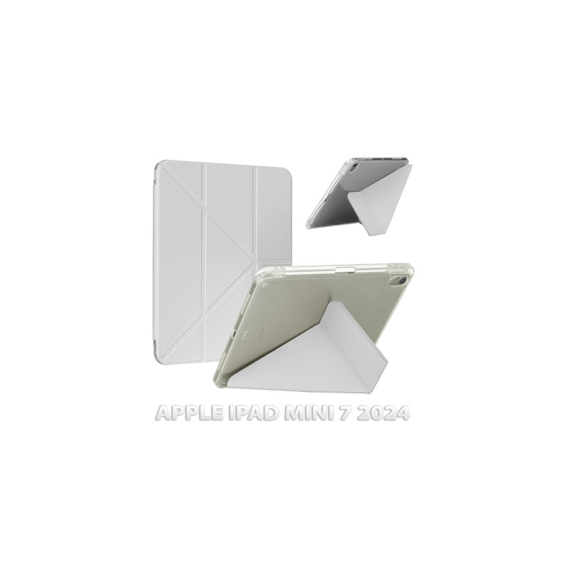Чохол до планшета BeCover Ultra Slim Origami Transparent Apple iPad Mini 7 2024 Gray (712935)