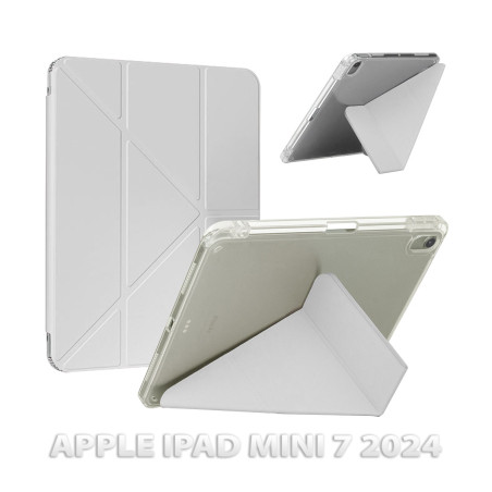 Чохол до планшета BeCover Ultra Slim Origami Transparent Apple iPad Mini 7 2024 Gray (712935)
