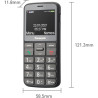 Мобільний телефон Panasonic KX-TU160 Grey (KX-TU160EXG)
