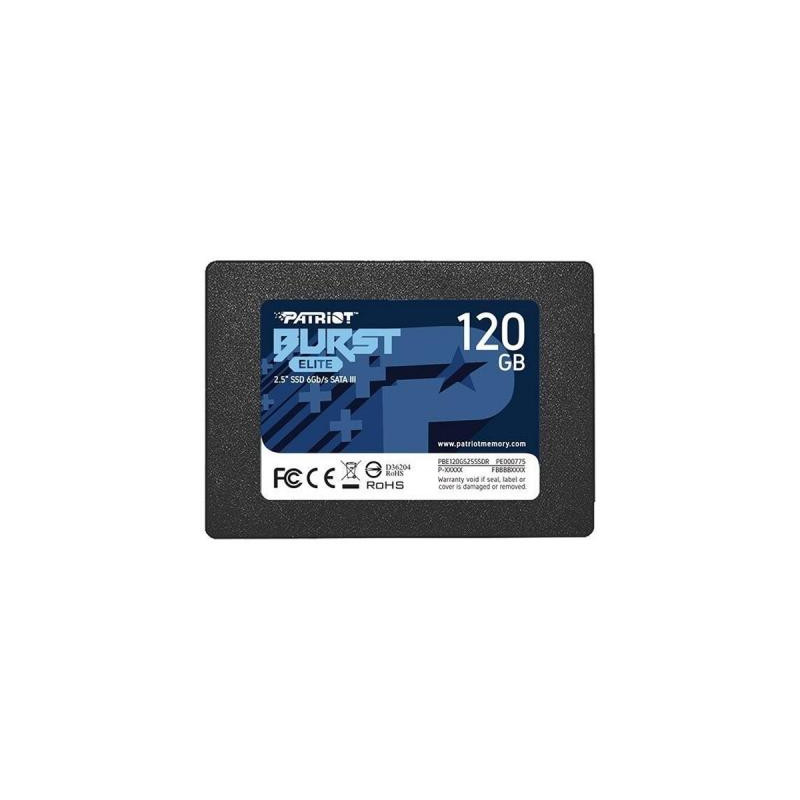 Накопичувач SSD 2.5" 120GB Burst Elite Patriot (PBE120GS25SSDR)