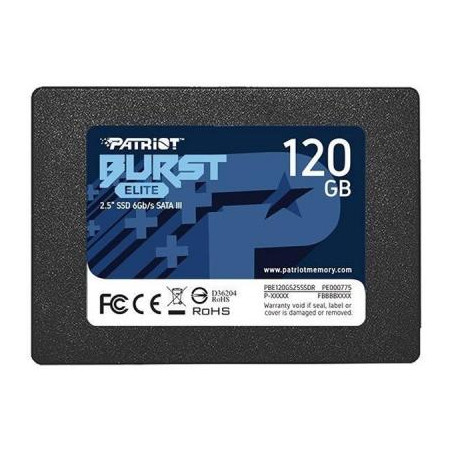 Накопичувач SSD 2.5" 120GB Burst Elite Patriot (PBE120GS25SSDR)