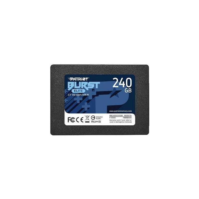 Накопичувач SSD 2.5" 240GB Burst Elite Patriot (PBE240GS25SSDR)