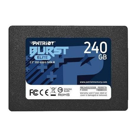 Накопичувач SSD 2.5" 240GB Burst Elite Patriot (PBE240GS25SSDR)