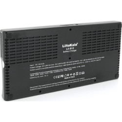 Зарядний пристрій для акумуляторів Liitokala 12 Slots+2, Ni-Mh/Li-ion/LiFePo4/Крона, LED+LCD (Lii-S12)