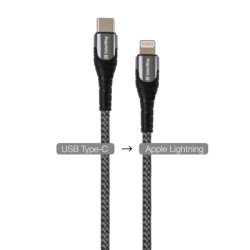 Дата кабель USB-C to Lightning 1.0m ColorWay (CW-CBPDCL033-GR)