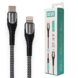 Дата кабель USB-C to Lightning 1.0m ColorWay (CW-CBPDCL033-GR)