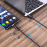 Дата кабель USB 2.0 AM to Lightning + Micro 5P + USB-C 1.0m Magnetic ColorWay (CW-CBUU038-BK)