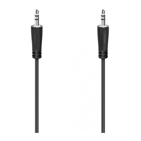 Кабель мультимедійний 3.5mm M to 3.5mm M 3.0m Black Hama (00205115)