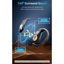 Навушники Vention OpenBeat O12 Black (NBUB0)