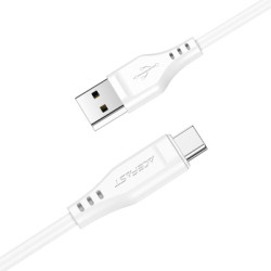 Дата кабель USB 2.0 AM to USB-C 1.2m 3.0A TPE White Acefast (6974316280873)
