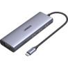 Концентратор Ugreen USB3.1 Type-C to HDMI60Hz/VGA/USB 3.0х3/RJ45/SD/TF/PD 100W 9-in-1 CM498 (15600)