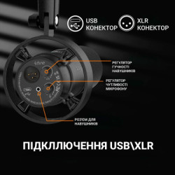 Мікрофон Fifine T688 USB/XLR Black (T688)