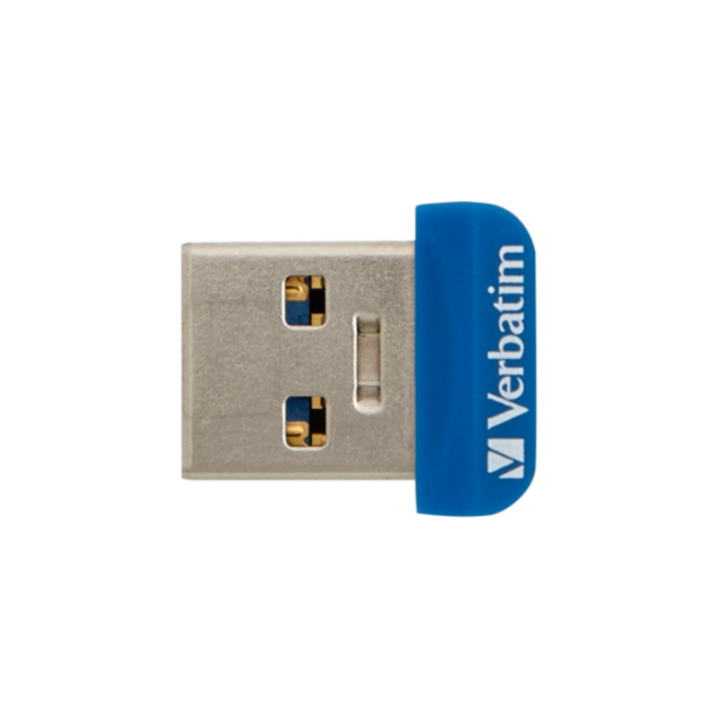 USB флеш накопичувач Verbatim 64GB Store 'n' Stay NANO Blue USB 3.2 (98711)